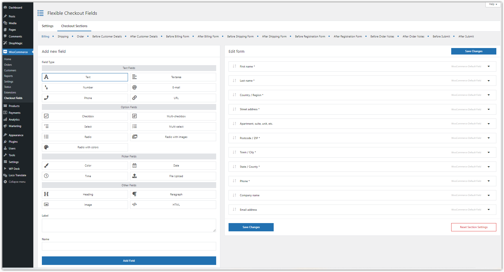 Add a custom text field to the WooCommerce checkout page