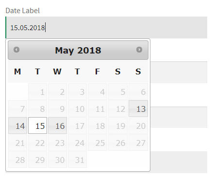 Date picker field (PRO)