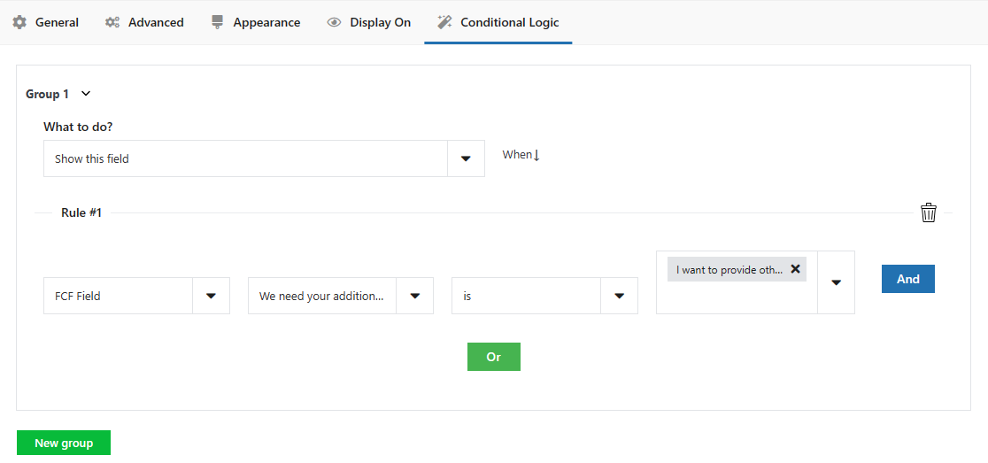 Customize the WooCommerce checkout page with conditional logic for custom fields (PRO)