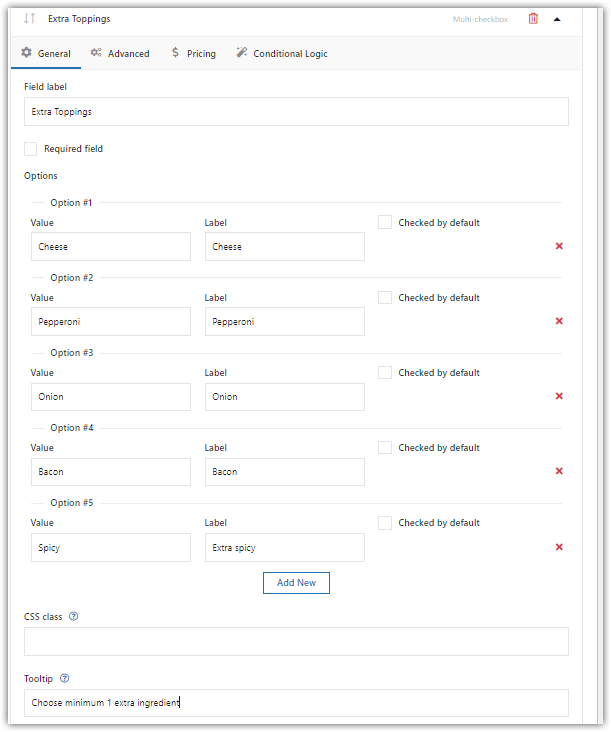 WooCommerce product with multiple options to select variations easier