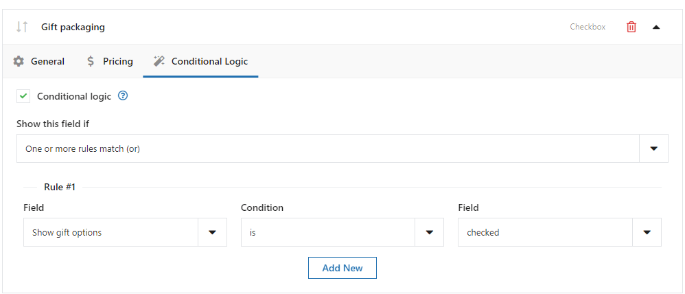 Conditional content for WooCommerce products based on a checkbox (PRO)