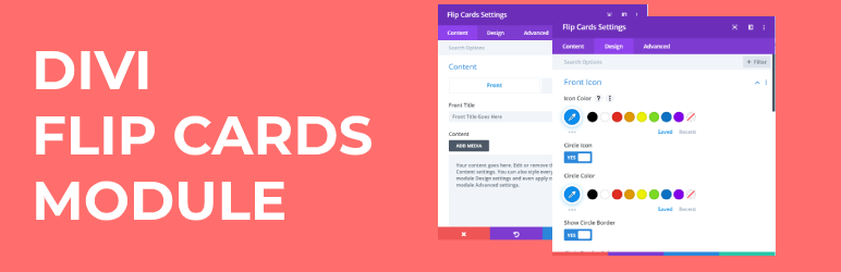Flip Cards Module For Divi