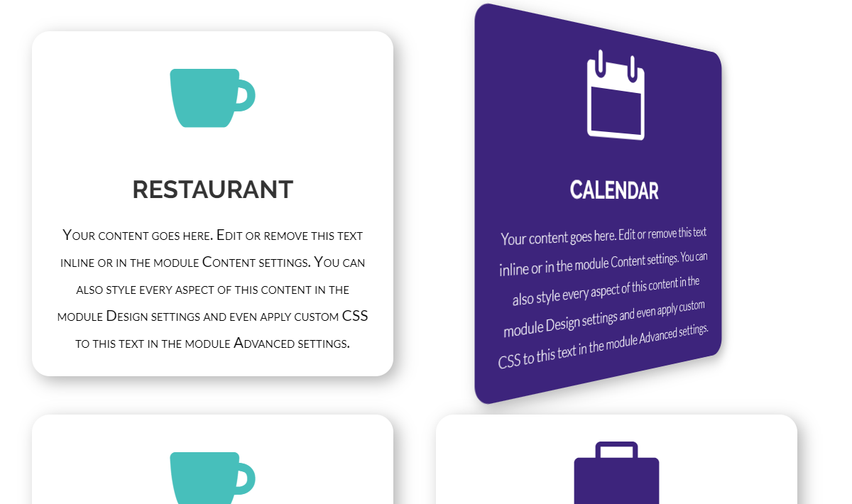 Flip Cards Module For Divi