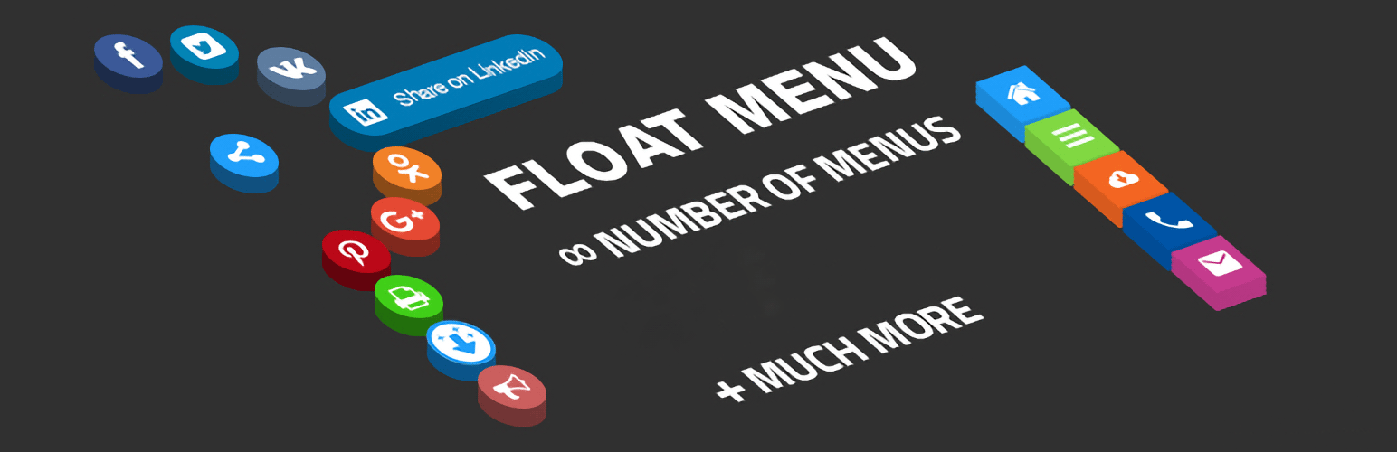 WordPress 外掛 Float menu – awesome floating side menu 的封面圖片。