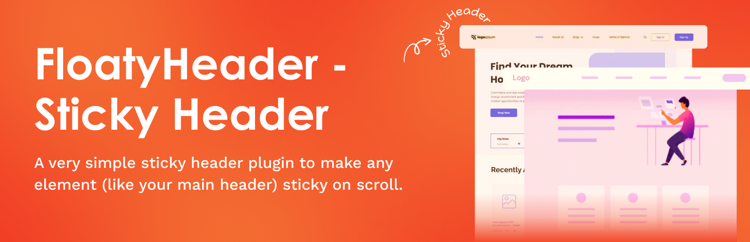 Floaty Header – Easy Sticky Header, Sticky Menu & Announcement Bar