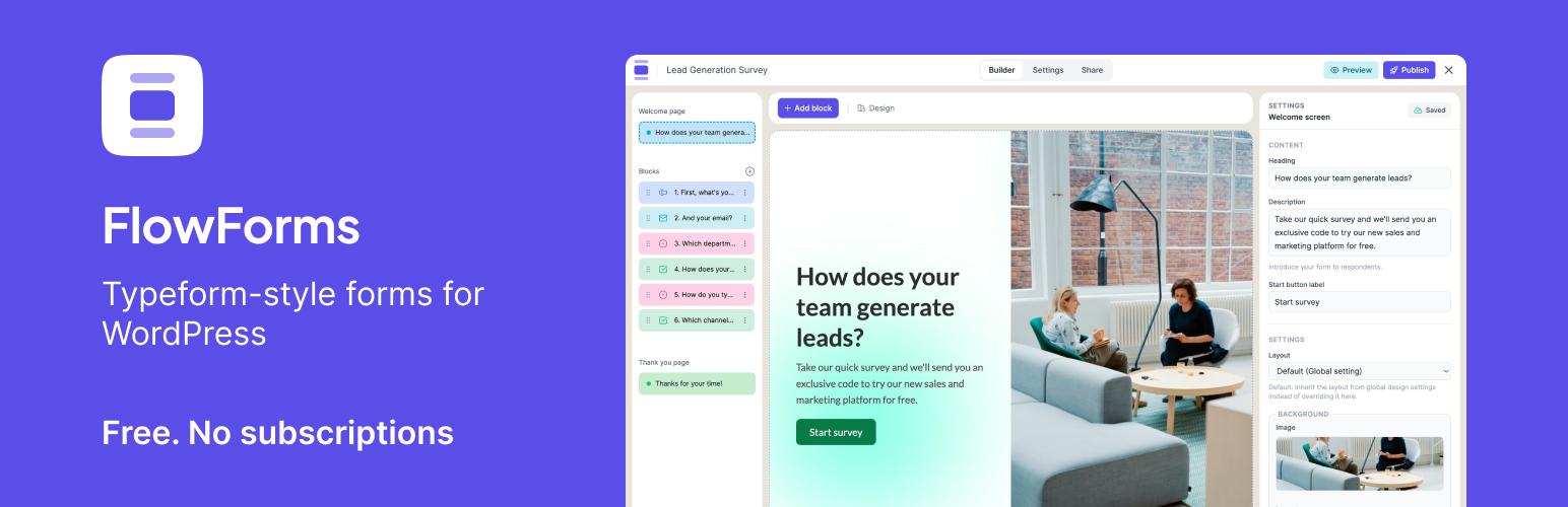 FlowForms – Conversational Form Builder for WordPress