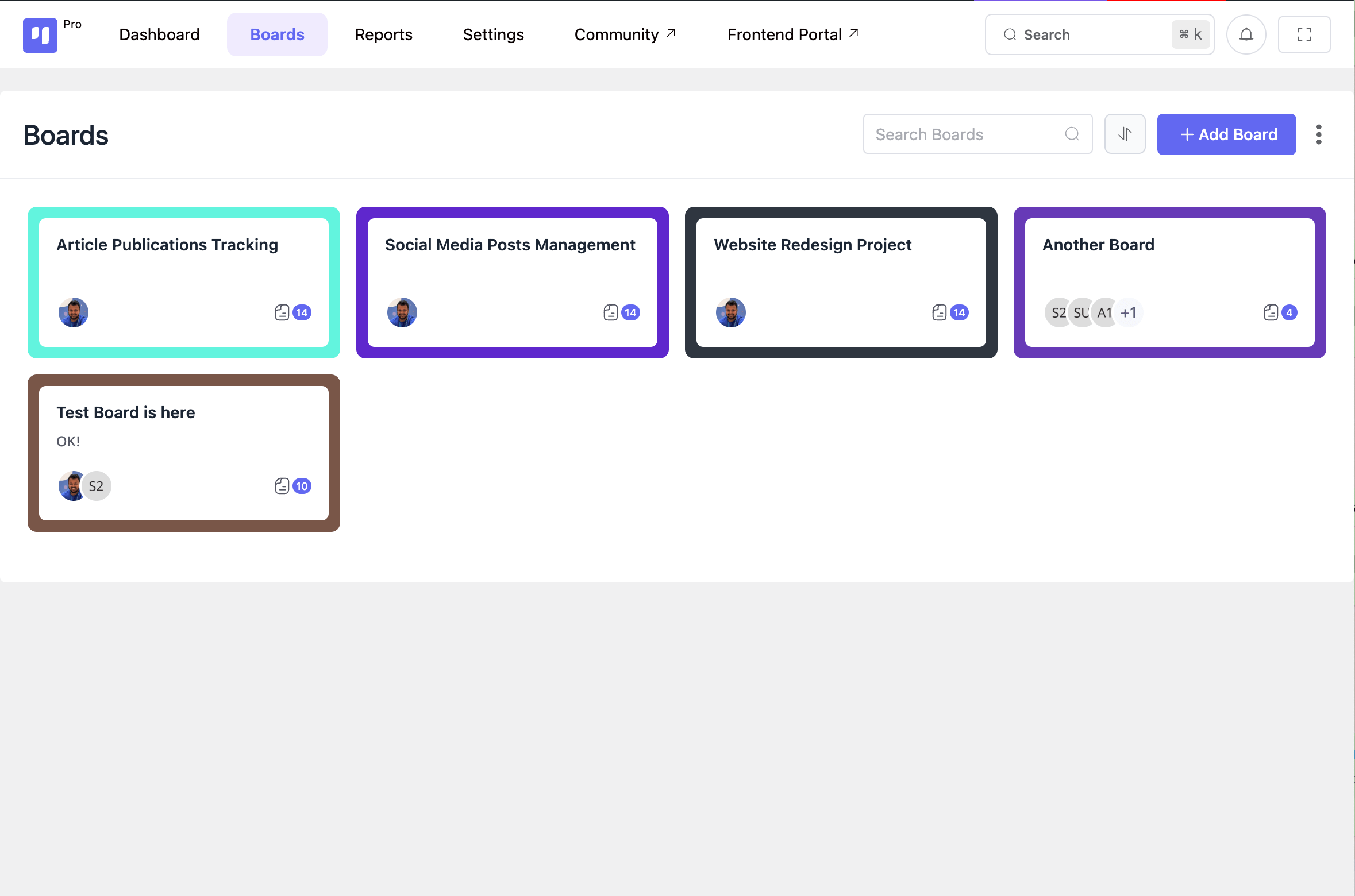 FluentBoards Projects