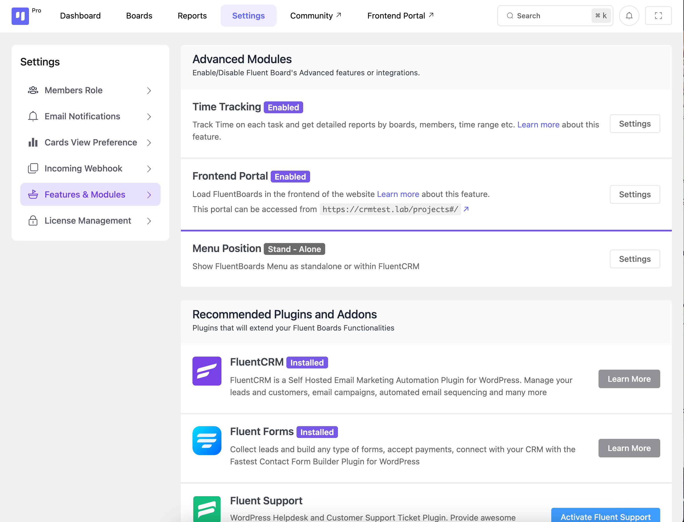 Features & Modules