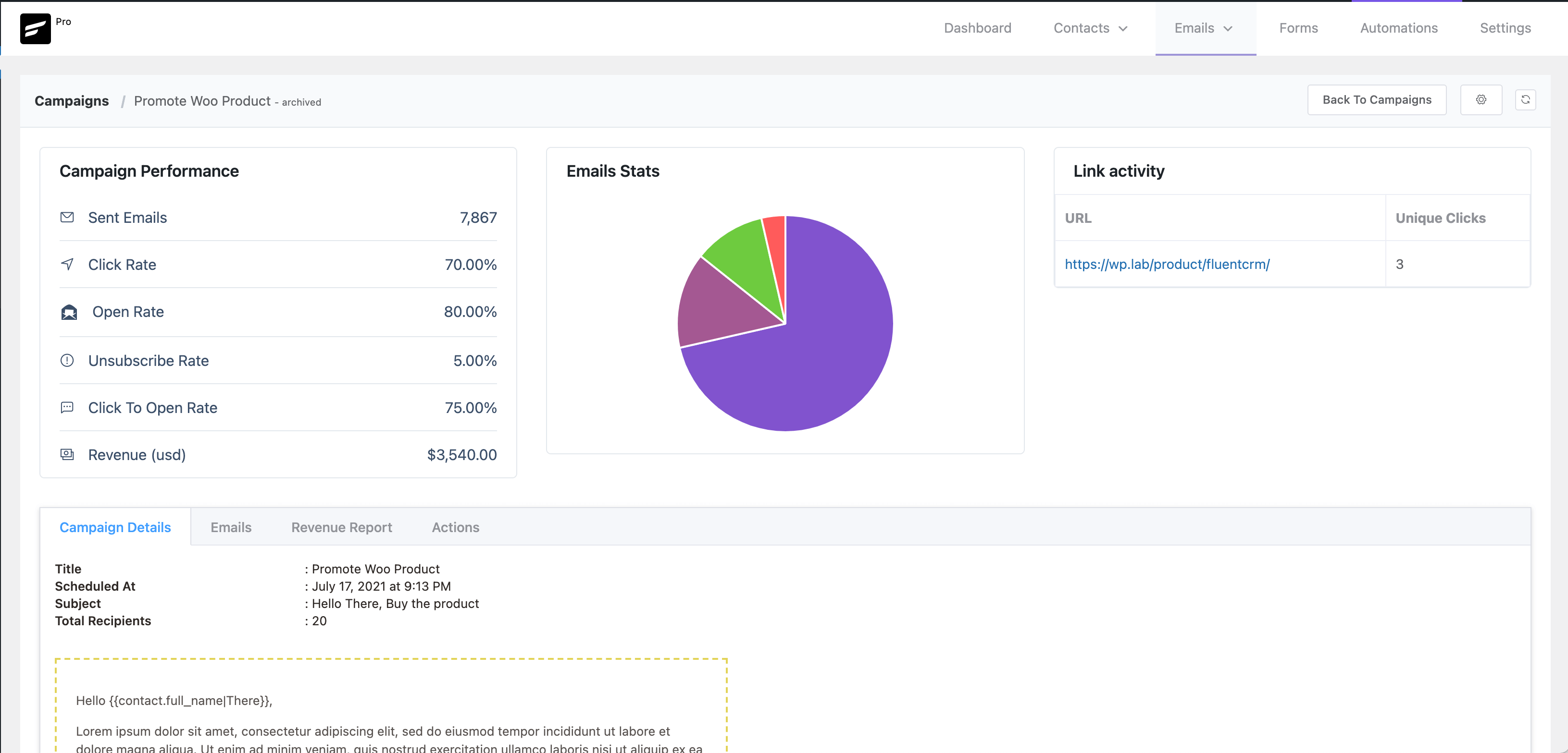 Campaign Reports