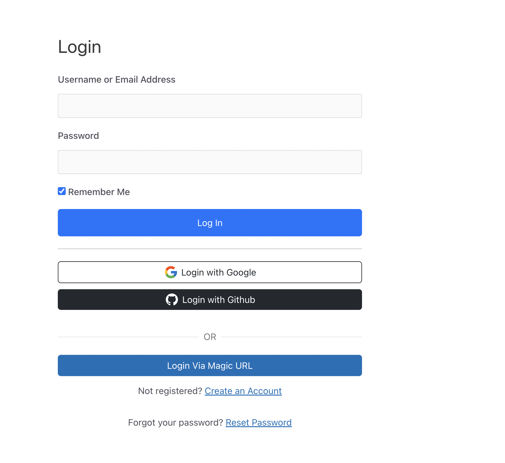 Social Logins Frontend