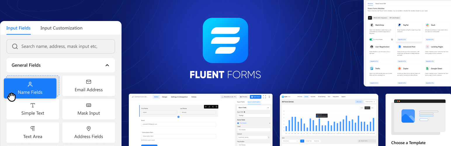 Product image for Contact Form Plugin – Fastest Contact Form Builder Plugin for WordPress by Fluent Forms.