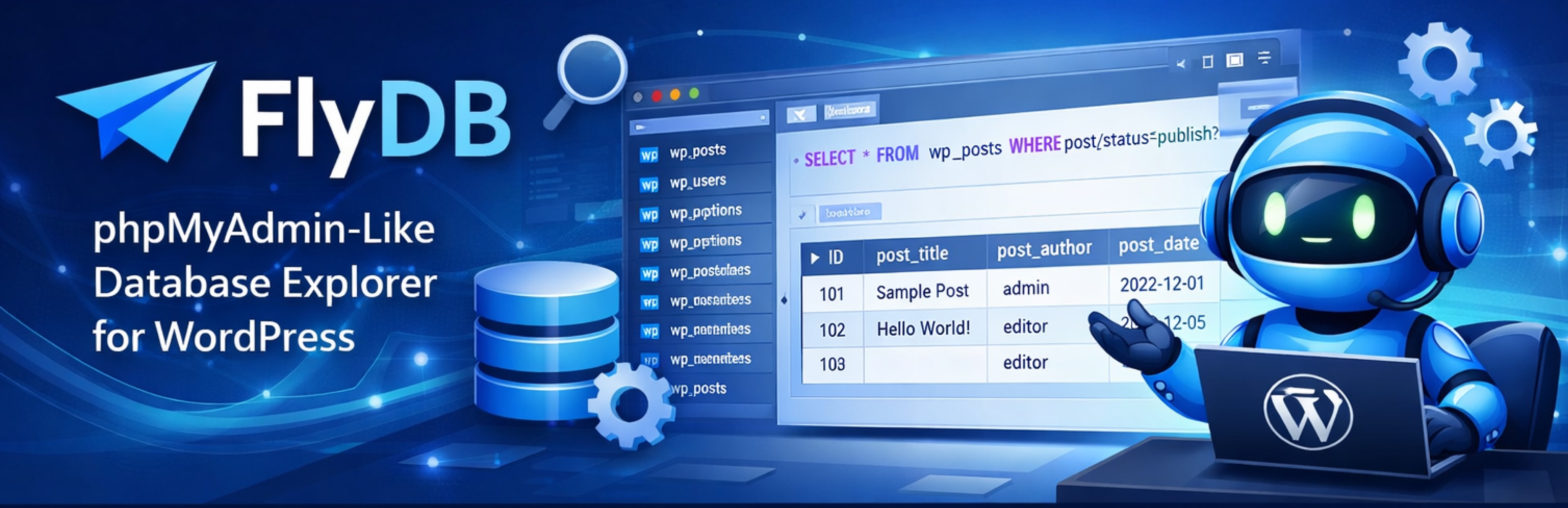 FlyDB – phpMyAdmin-Like Database Explorer for WordPress