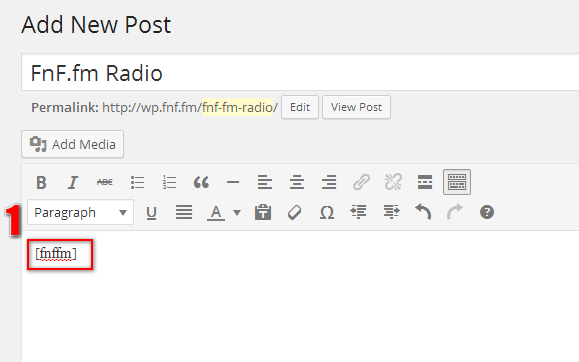 Adding Shortcode in Post/Page
