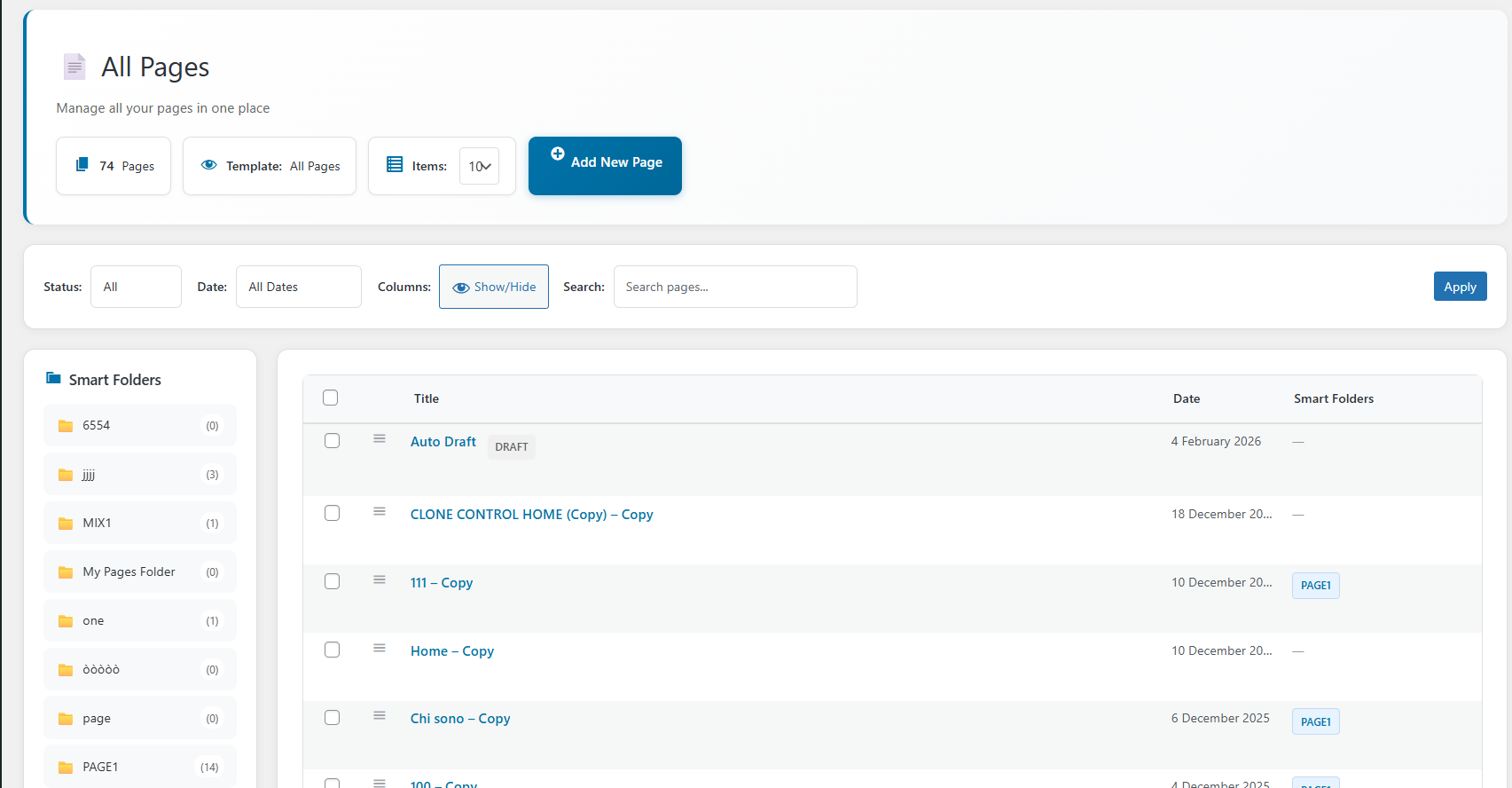 Folderra – Smart Folder Organizer for WordPress Pages &amp; Posts