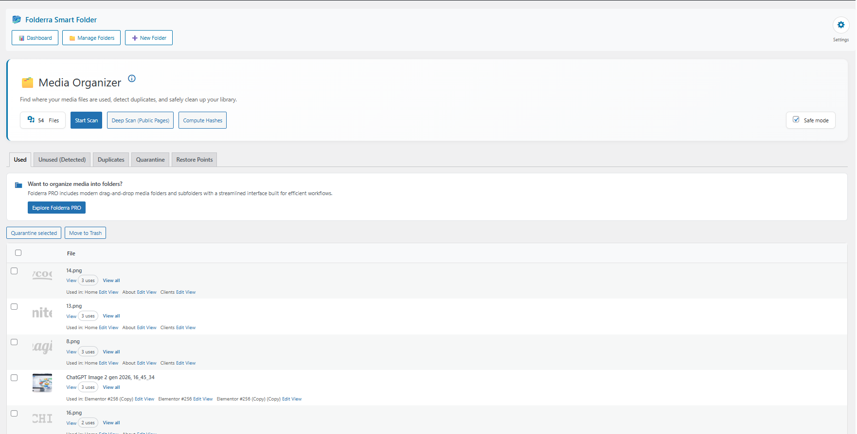 Folderra – Smart Folder Organizer for WordPress Pages &amp; Posts
