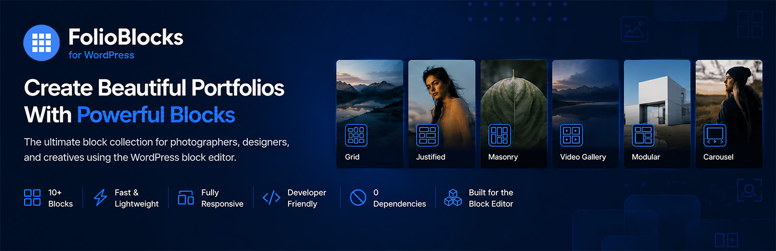 WordPress 外掛 FolioBlocks 的封面圖片