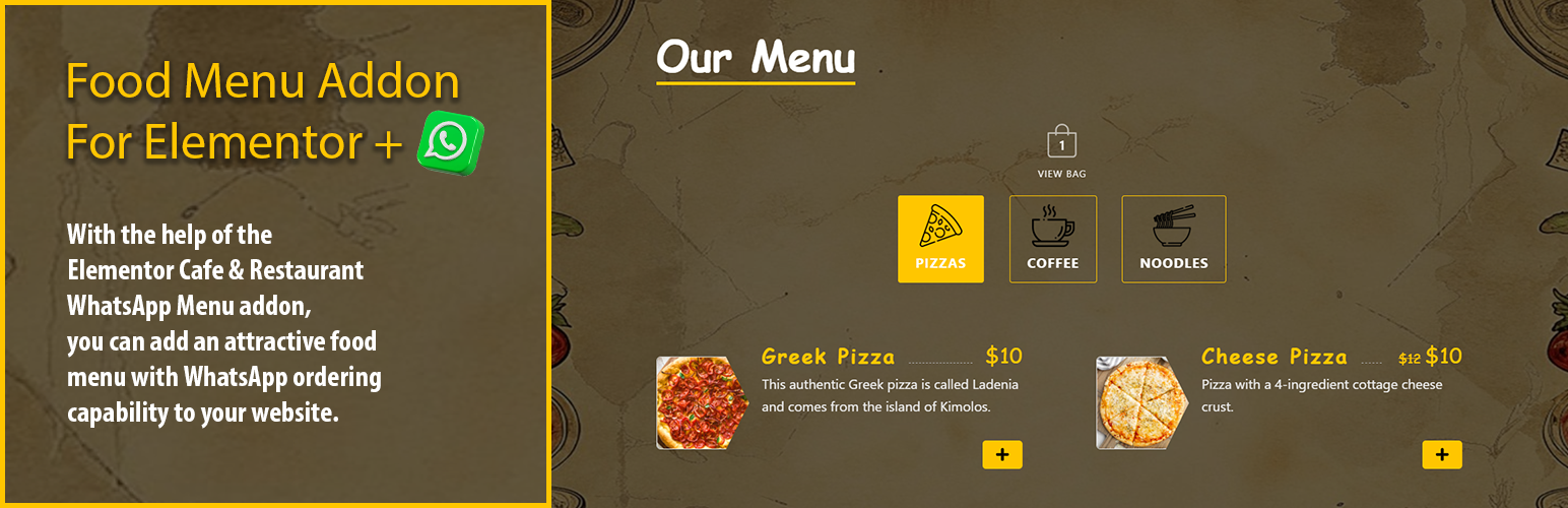 Food Menu Addon For Elementor