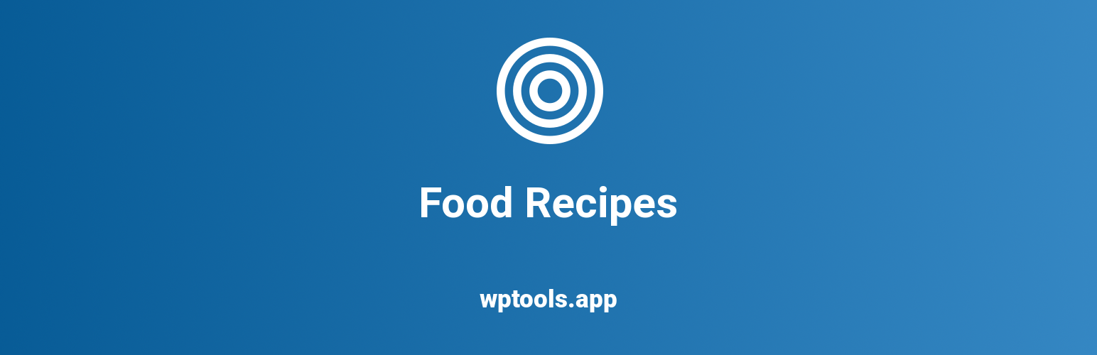 WordPress 外掛 Food Recipes 的封面圖片。