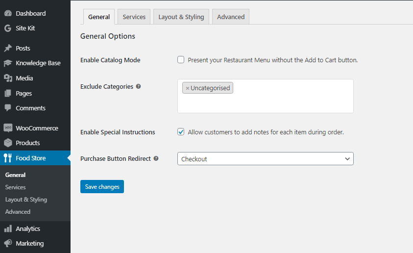 Admin General Settings