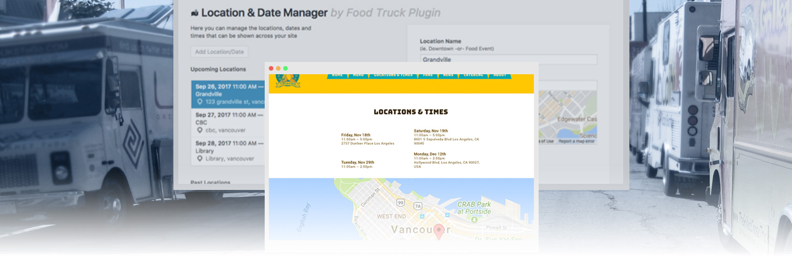 Food Truck Locations & Times