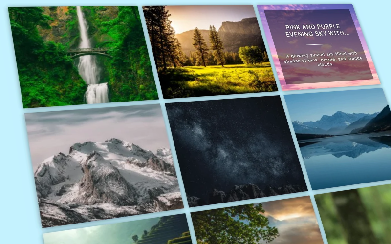 Frontend example with responsive layout