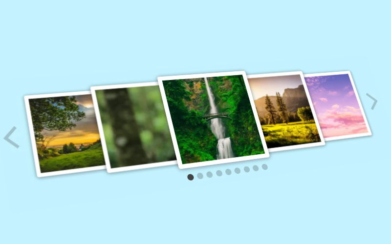 Frontend example with carousel layout
