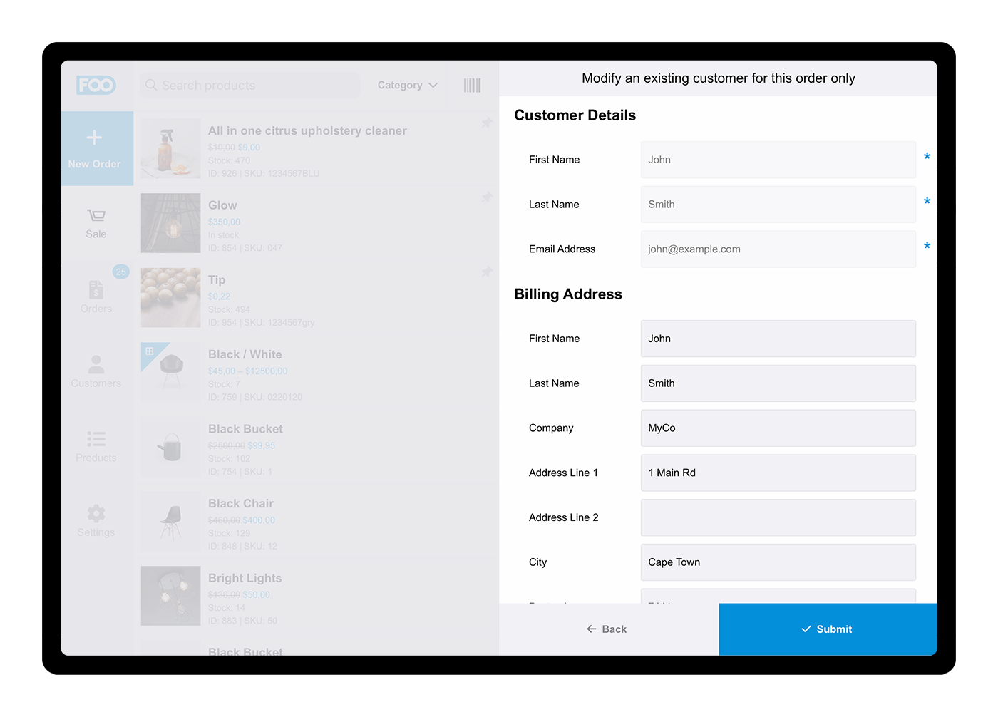 Create profiles for your customers so that you can learn more about their shopping habits and view contact info and order history at a glance.