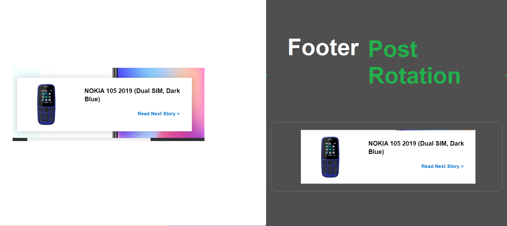 Footer Cyclic Content Rotation
