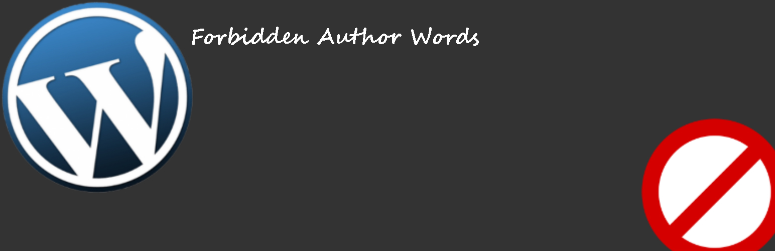 Forbidden Author Words