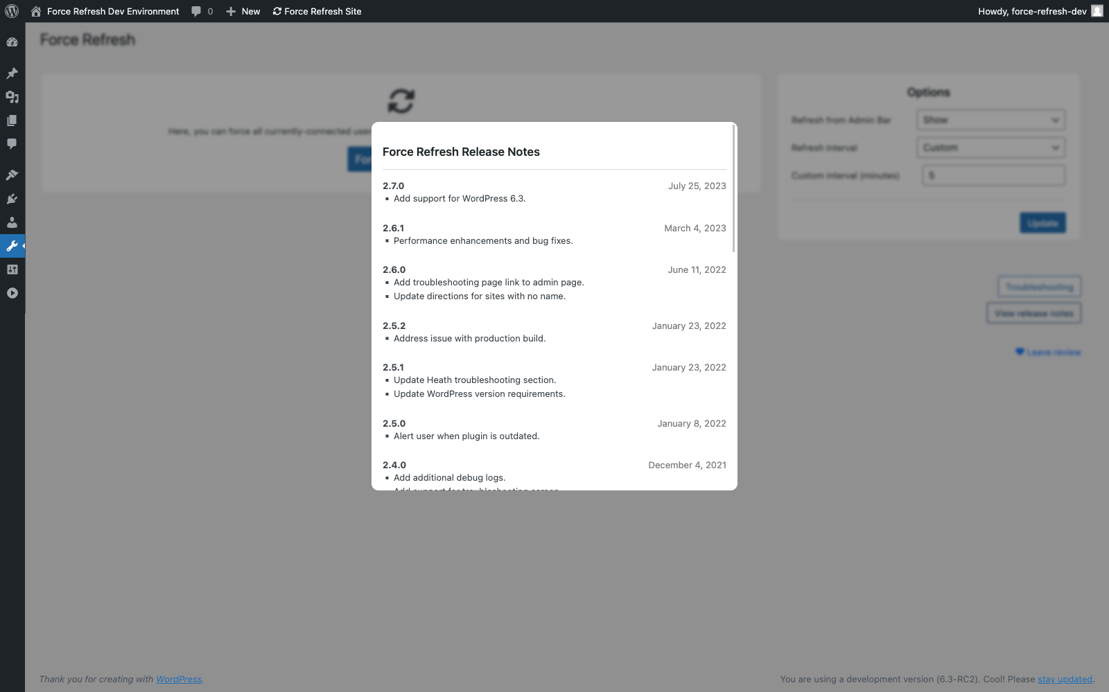 Want to see the latest features? Clicking