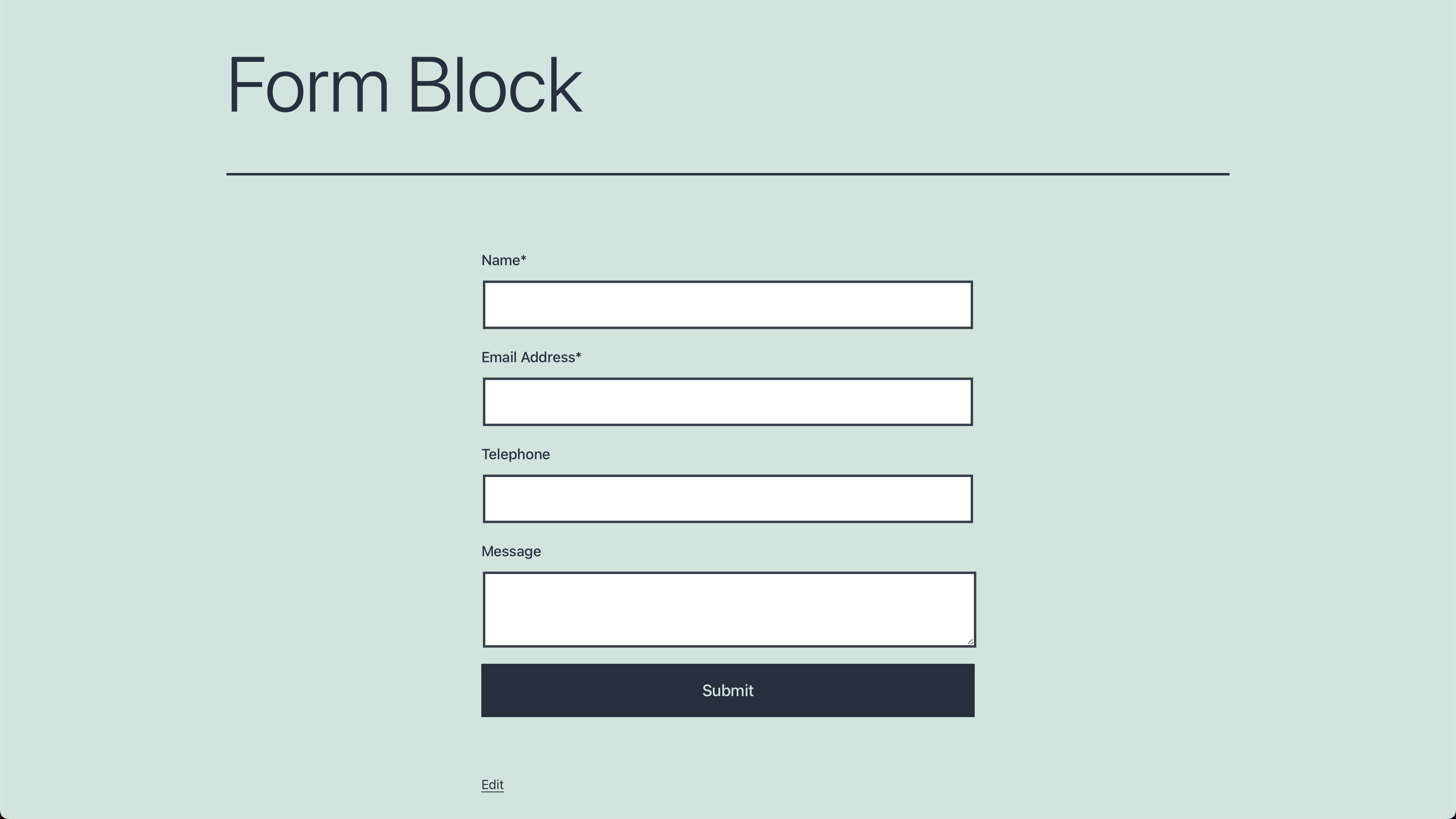 Form Block