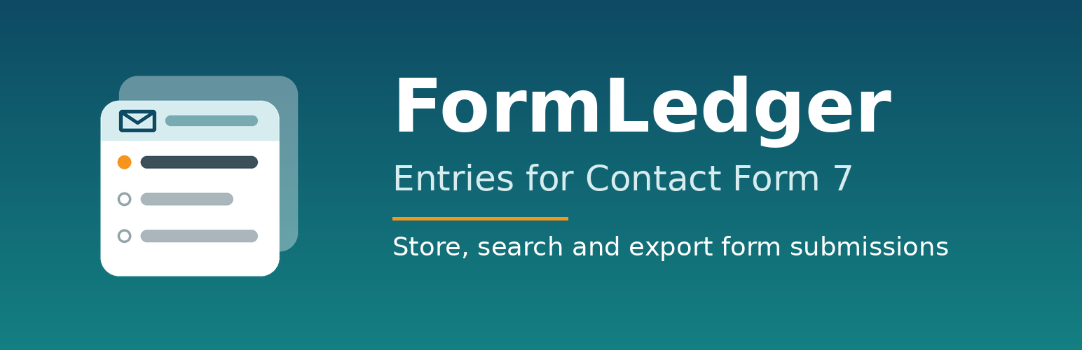 FormLedger – Entries for Contact Form 7