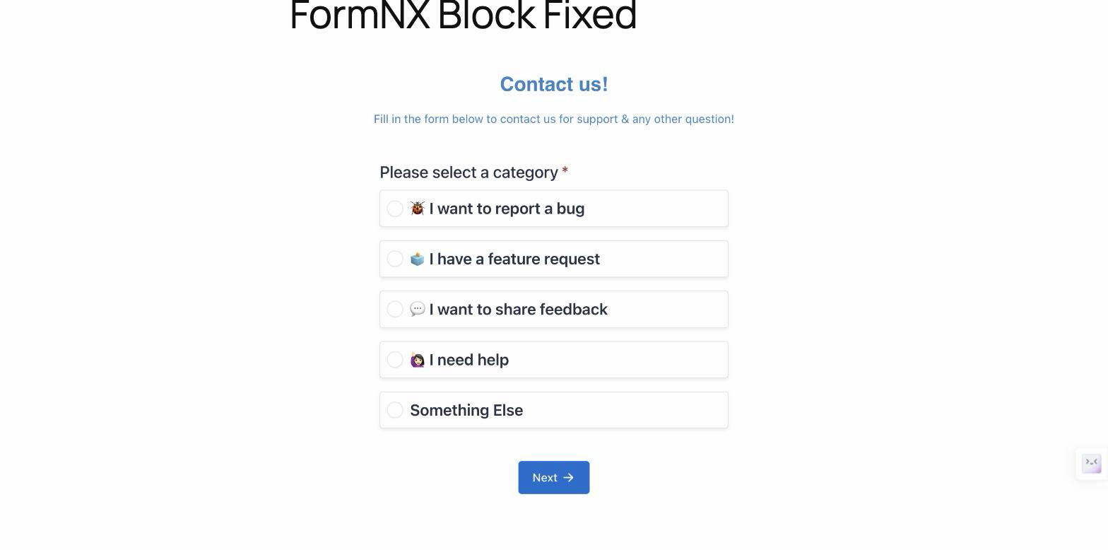 Inline embed on the front end