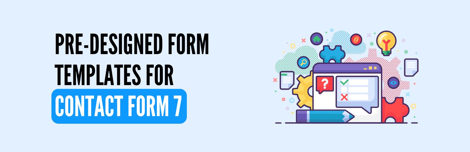 WordPress 外掛 Pre-Built Contact Form 7 Templates – Formzard 的封面圖片。
