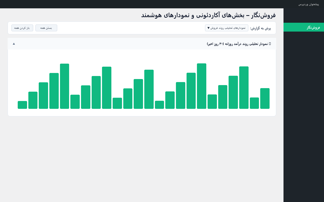 ForooshNegar – Advanced Sales Reports