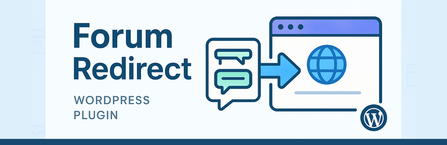 WordPress 外掛 Forum Redirect 的封面圖片。