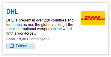 View Frontend of FP LinkedIn Company Profile Widget View. There are also two more views.
