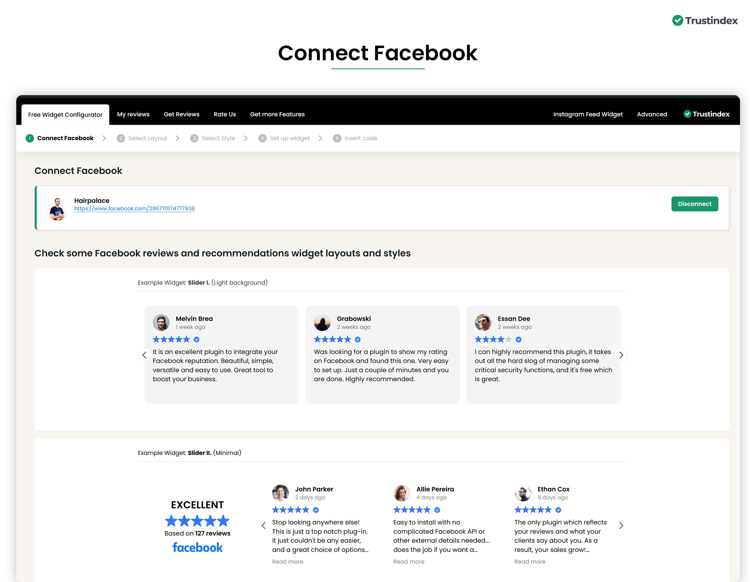 Widgets para críticas & recomendações