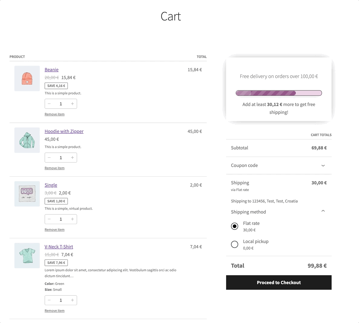 How to add a free shipping progress bar in WooCommerce?