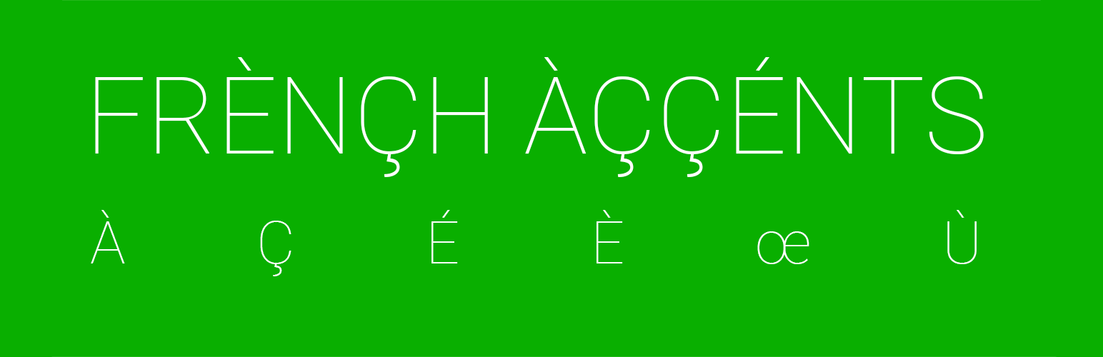 French Accents WordPress Plugin