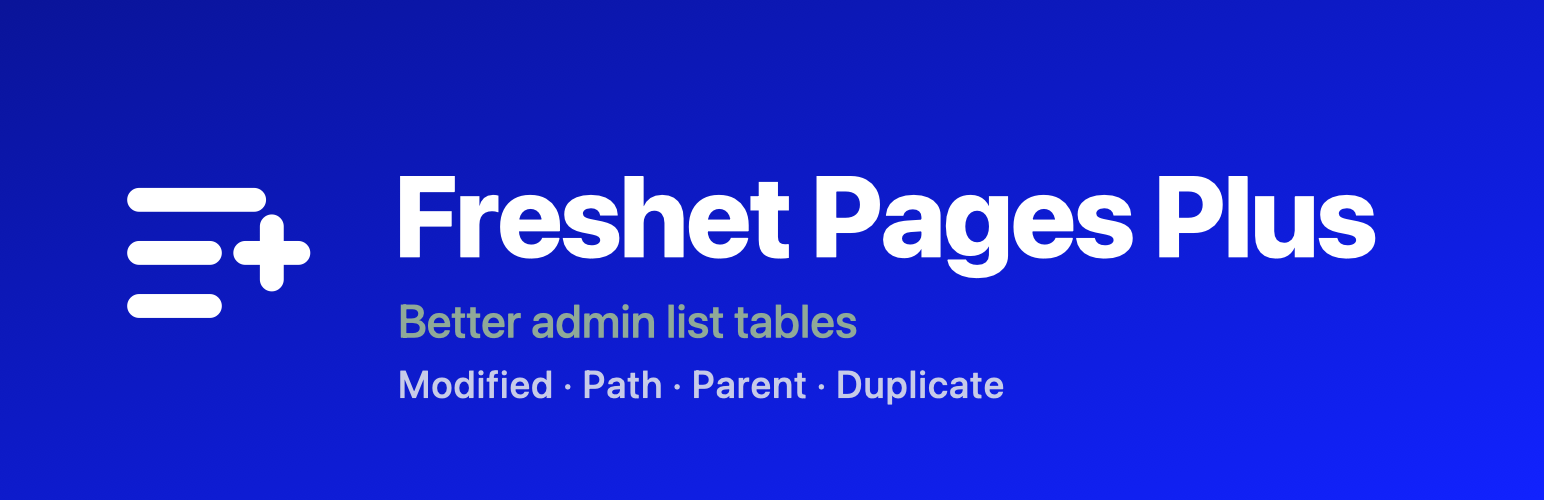 WordPress 外掛 Freshet Pages Plus 的封面圖片