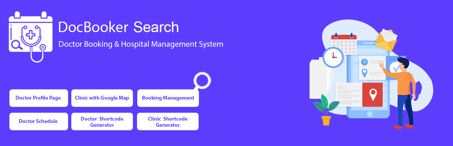 WordPress 外掛 Dchamp Frontend Booking Status Search for DocBooker 的封面圖片