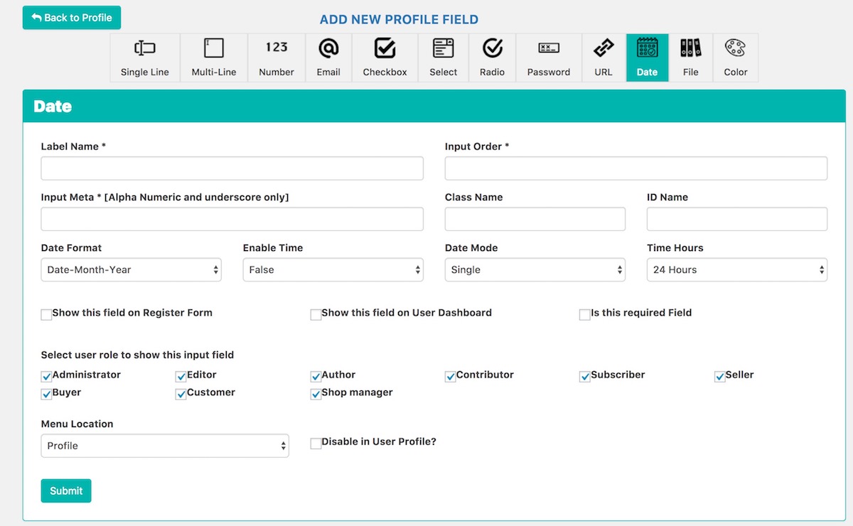 Frontend Dashboard Extra