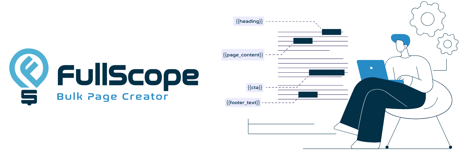 WordPress 外掛 FullScope Bulk Page Generator 的封面圖片。