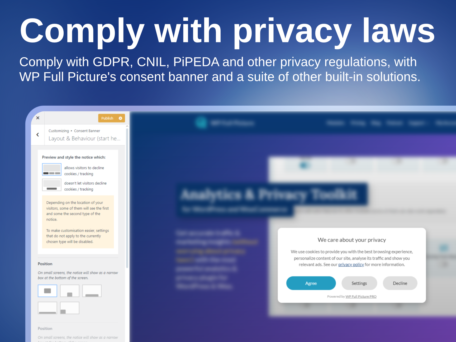 Comply with privacy laws