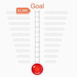 Fundraising Thermometer by CouponBirds logo