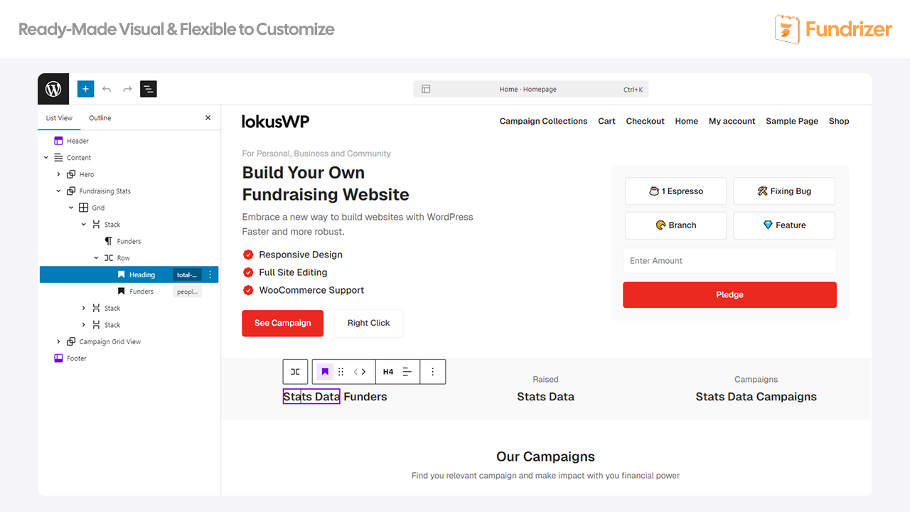 Fundrizer – Fundraising, Crowdfunding, Donation - Screenshot 1