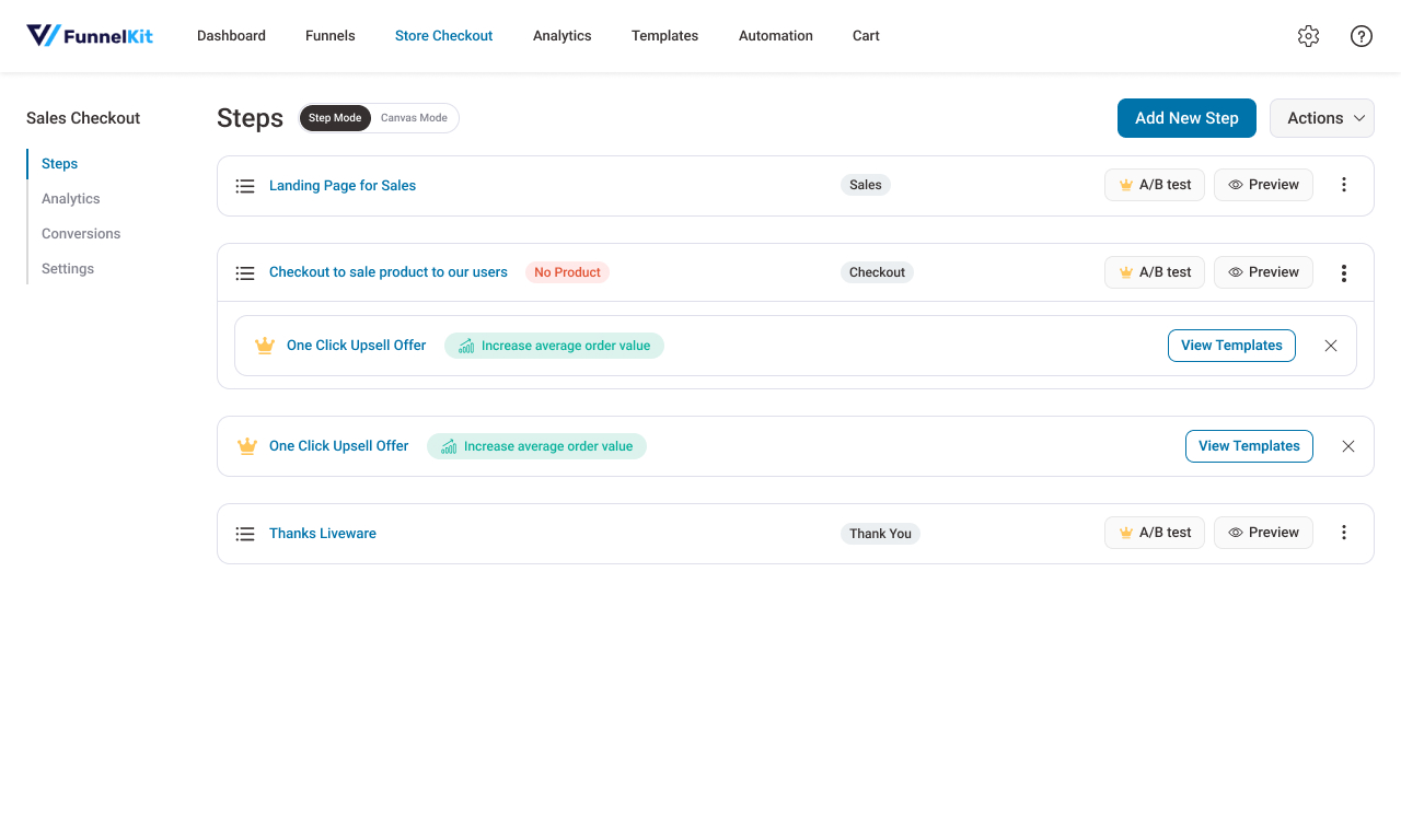 WooCommerce Checkout Optimization via WooFunnels