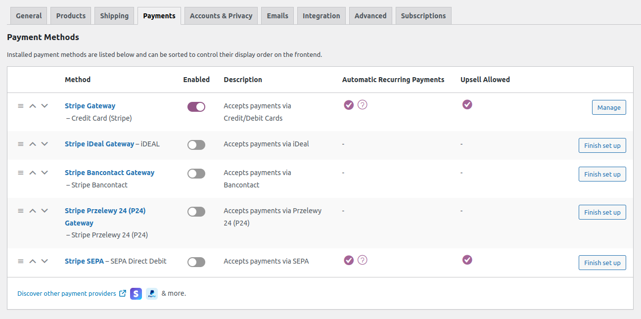 Stripe Payment Gateway for WooCommerce