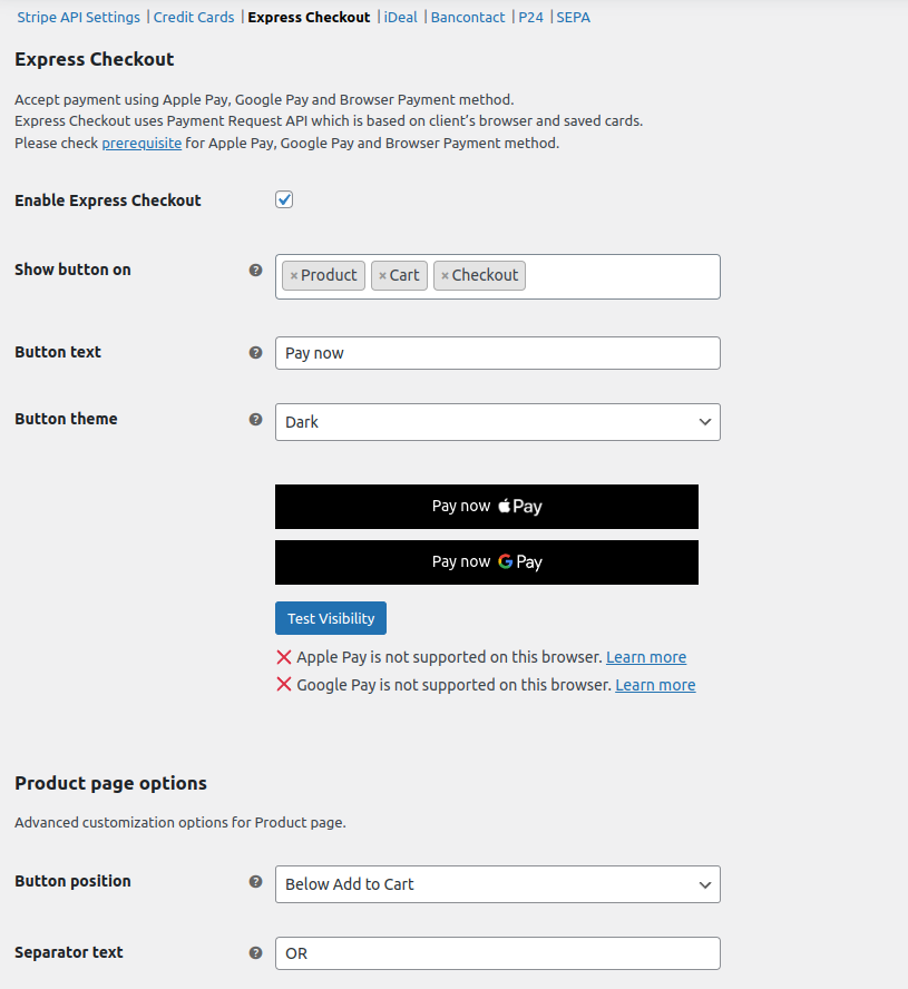 Stripe Payment Gateway for WooCommerce